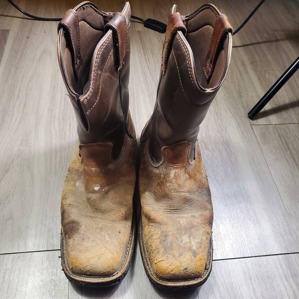 Brazos Waltham Wellington Steel-Toe Work Boots Mens 9.5D 162844